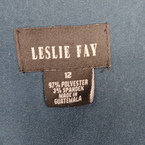 Leslie Fay Womens Bluish Green Blazer - Picture 2 of 10